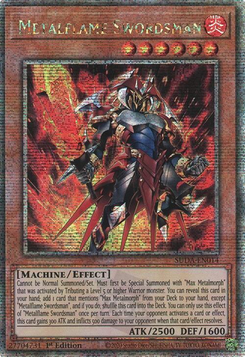 Metalflame Swordsman (Quarter Century Secret Rare) card image