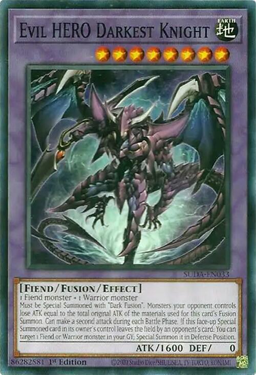 Evil HERO Darkest Knight card image