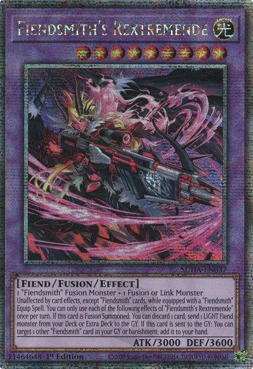 Fiendsmith's Rextremende (Quarter Century Secret Rare) card image