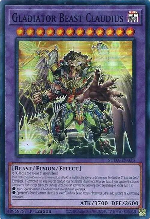 Gladiator Beast Claudius card image