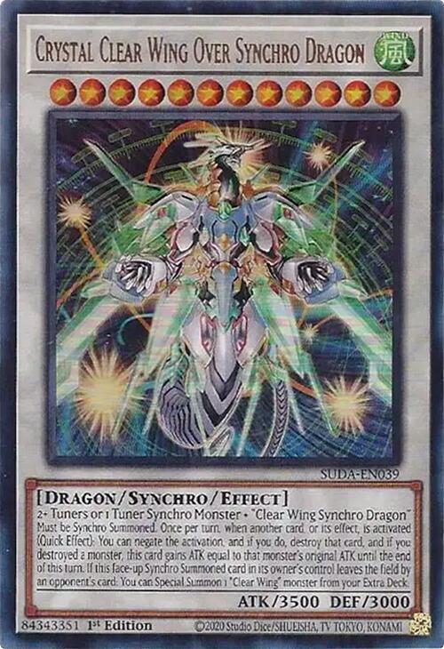 Crystal Clear Wing Over Synchro Dragon card image