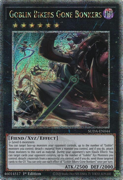Goblin Bikers Gone Bonkers (Quarter Century Secret Rare) card image