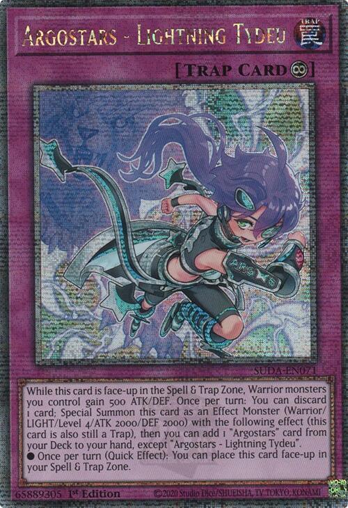 Argostars - Lightning Tydeu (Quarter Century Secret Rare) card image