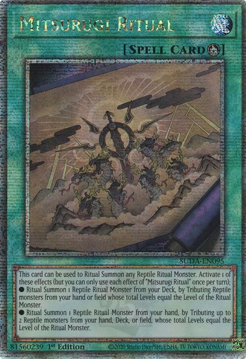 Mitsurugi Ritual (Quarter Century Secret Rare) card image