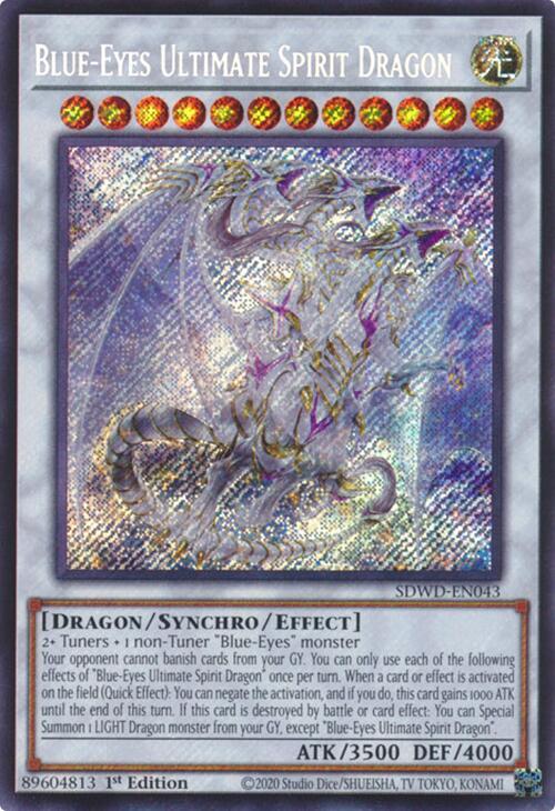 Blue-Eyes Ultimate Spirit Dragon (Secret Rare) card image