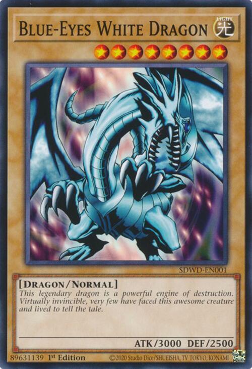Blue-Eyes White Dragon (SDWD-EN001) card image