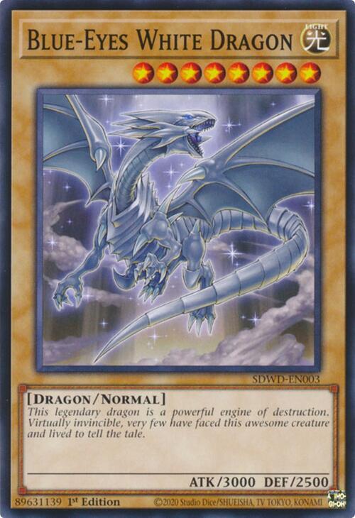 Blue-Eyes White Dragon (SDWD-EN003) card image