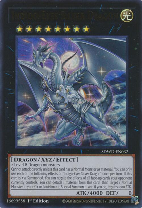 Indigo-Eyes Silver Dragon card image