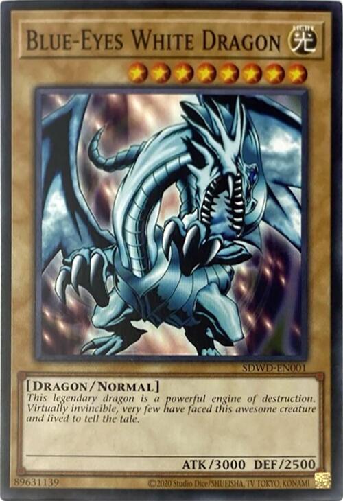 Blue-Eyes White Dragon (SDWD-EN001) (Unlimited Misprint) card image