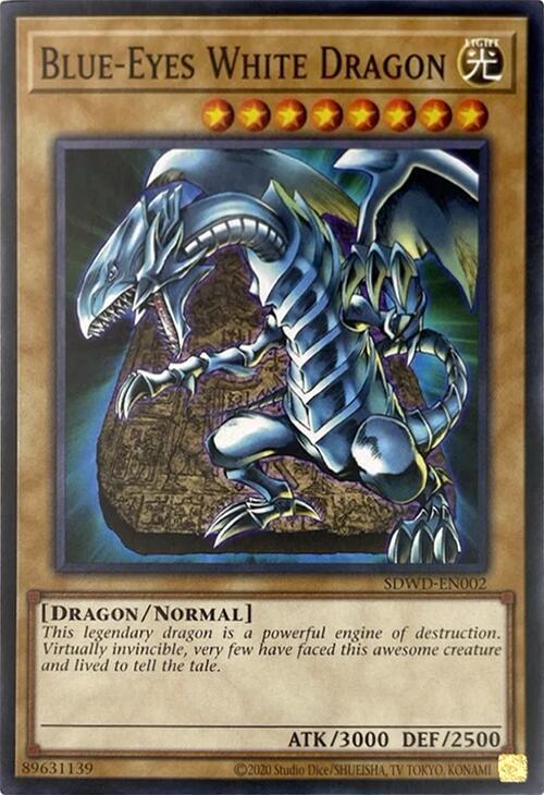 Blue-Eyes White Dragon (SDWD-EN002) (Unlimited Misprint) card image