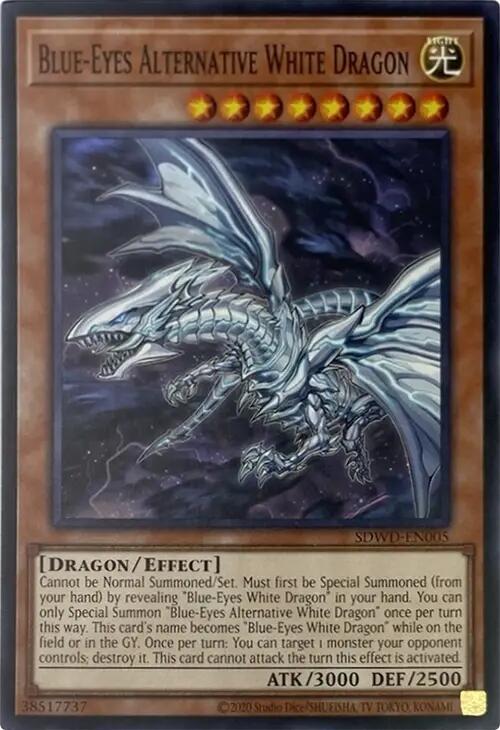 Blue-Eyes Alternative White Dragon (Unlimited Misprint) card image