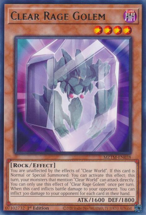Clear Rage Golem card image