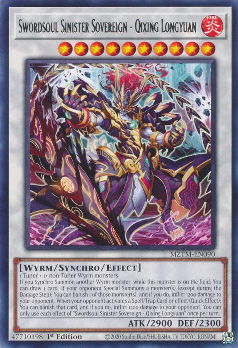 Swordsoul Sinister Sovereign - Qixing Longyuan card image