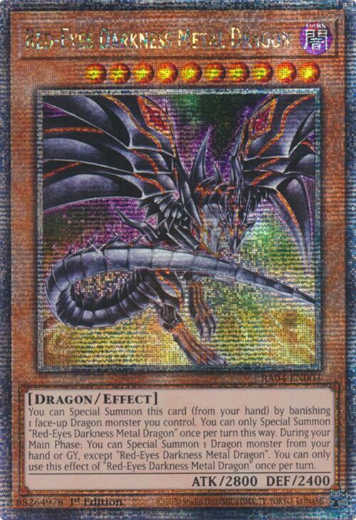 Red-Eyes Darkness Metal Dragon (Alternate Art) (Quarter Century Secret Rare) card image