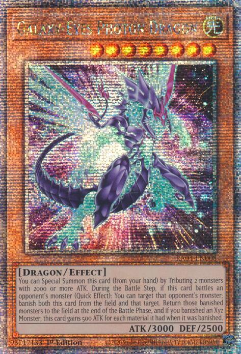 Galaxy-Eyes Photon Dragon (New Art) (Quarter Century Secret Rare) card image