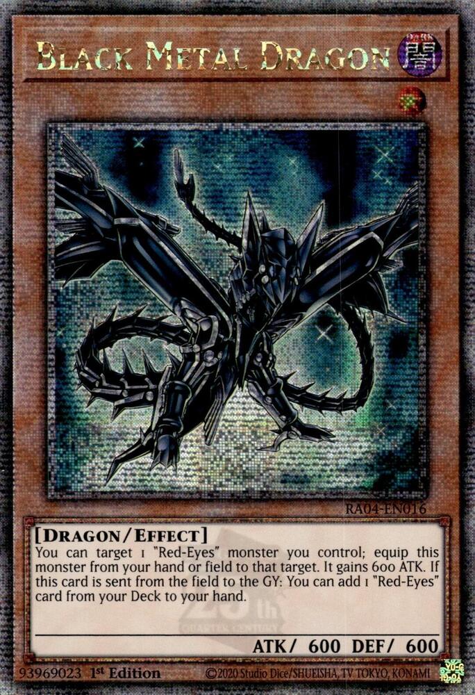 Black Metal Dragon (Quarter Century Secret Rare) card image