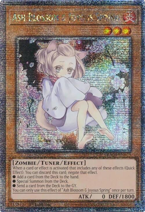 Ash Blossom & Joyous Spring (Alternate Art) (Quarter Century Secret Rare) card image
