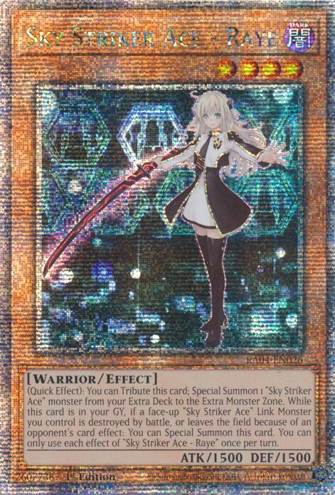 Sky Striker Ace - Raye (Quarter Century Secret Rare) card image