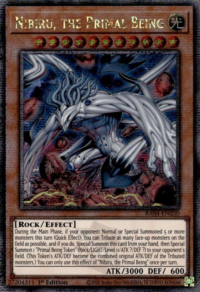 Nibiru, the Primal Being (New Art) (Quarter Century Secret Rare) card image