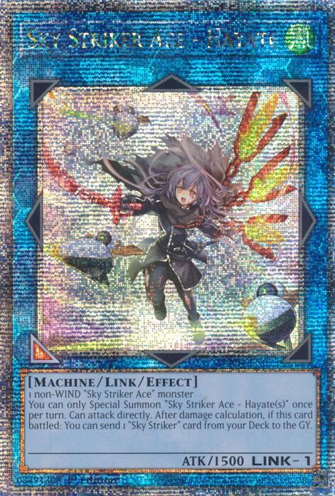 Sky Striker Ace - Hayate (New Art) (Quarter Century Secret Rare) card image