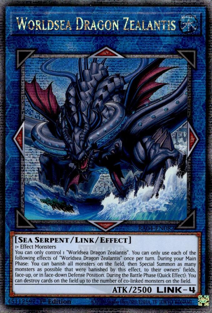 Worldsea Dragon Zealantis (Quarter Century Secret Rare) card image