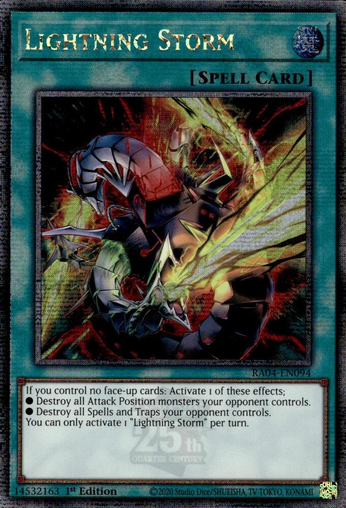 Lightning Storm (New Art) (Quarter Century Secret Rare) card image