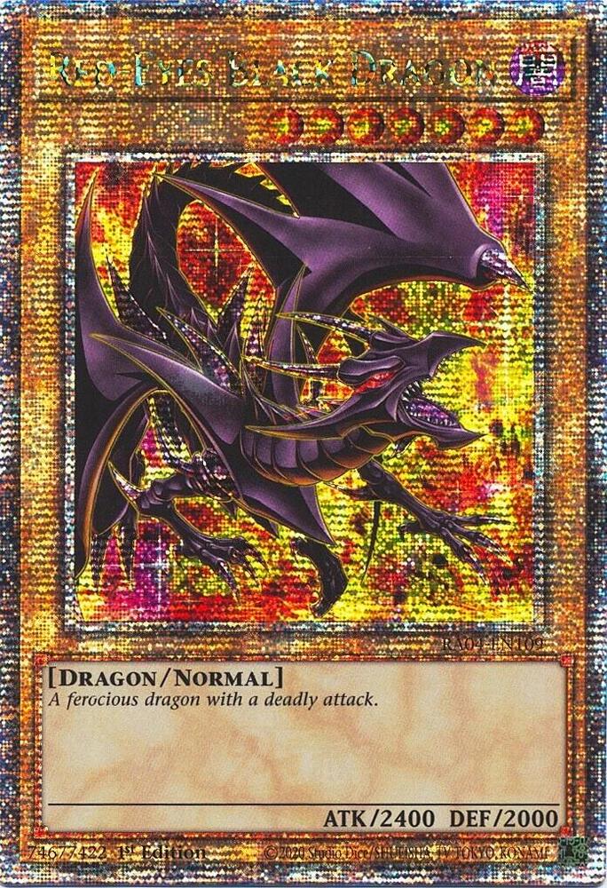 Red-Eyes Black Dragon (8th Art) (Quarter Century Secret Rare) card image