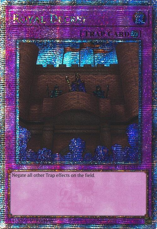 Royal Decree (Quarter Century Secret Rare) card image