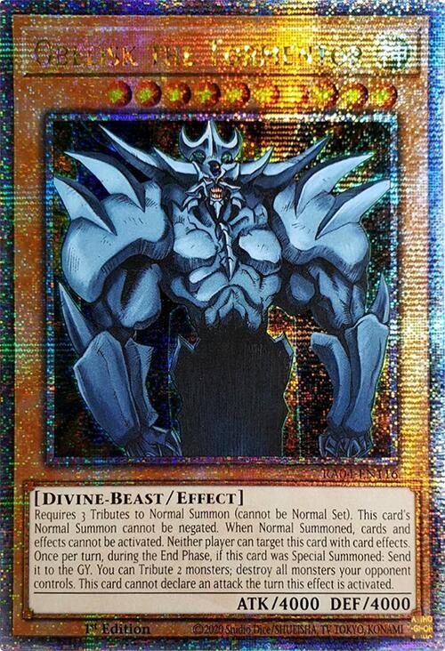 Obelisk the Tormentor (Quarter Century Secret Rare) card image