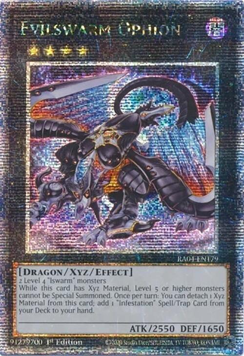 Evilswarm Ophion (Quarter Century Secret Rare) card image