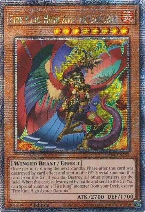 Fire King High Avatar Garunix (Quarter Century Secret Rare) card image