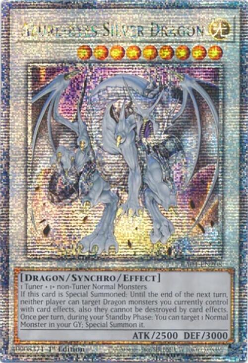 Azure-Eyes Silver Dragon (Quarter Century Secret Rare) card image