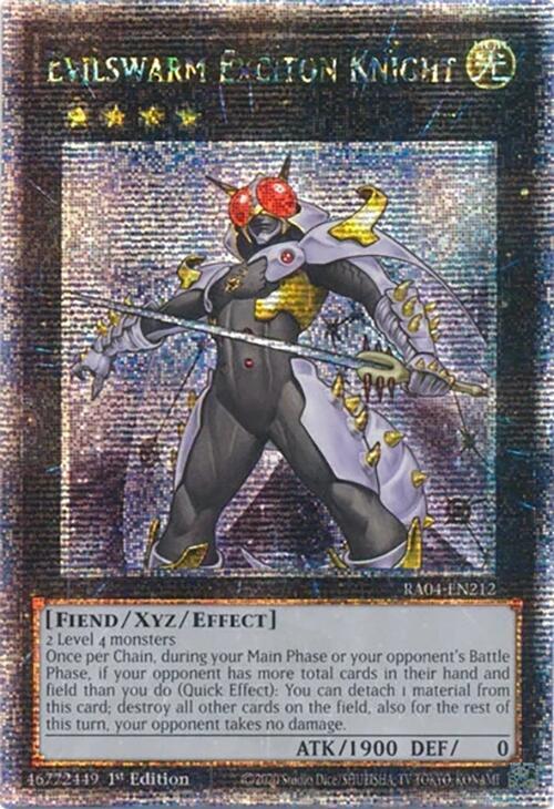 Evilswarm Exciton Knight (Quarter Century Secret Rare) card image