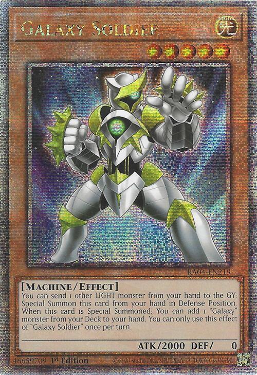 Galaxy Soldier (Quarter Century Secret Rare) card image