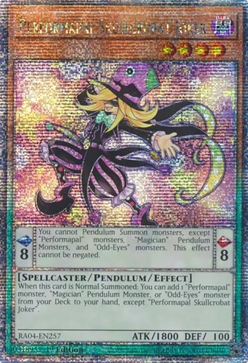 Performapal Skullcrobat Joker (Quarter Century Secret Rare) card image