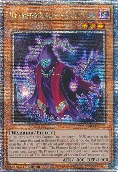 The Phantom Knights of Ancient Cloak (Quarter Century Secret Rare) card image