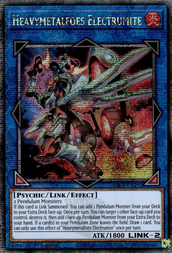 Heavymetalfoes Electrumite (Quarter Century Secret Rare) card image