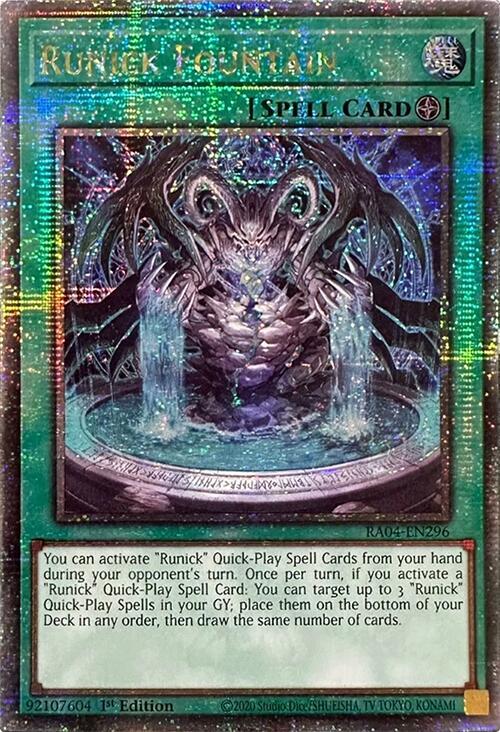 Runick Fountain (Quarter Century Secret Rare) card image