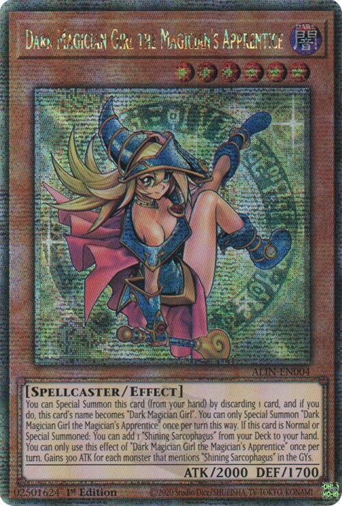 Dark Magician Girl the Magician's Apprentice (Quarter Century Secret Rare) card image