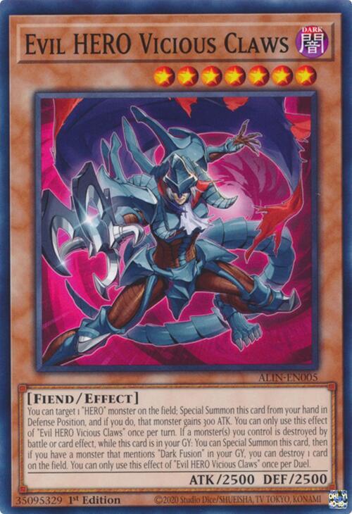 Evil HERO Vicious Claws card image