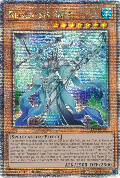 Regenesis Sage (Quarter Century Secret Rare) card image