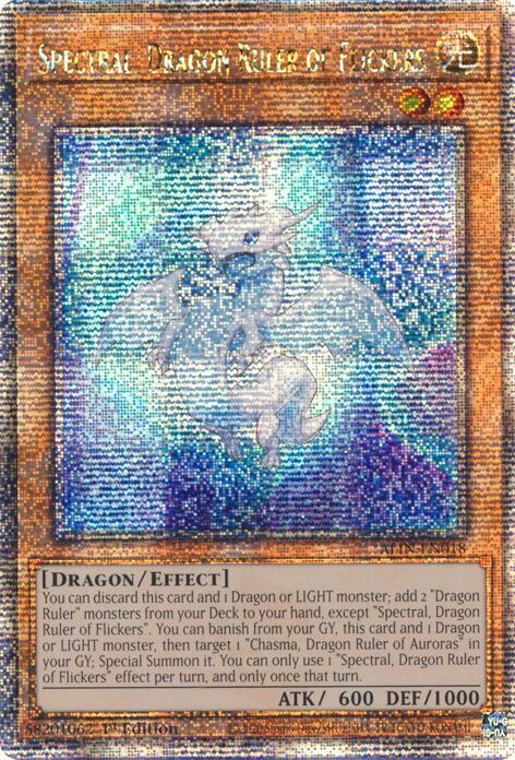 Spectral, Dragon Ruler of Flickers (Quarter Century Secret Rare) card image