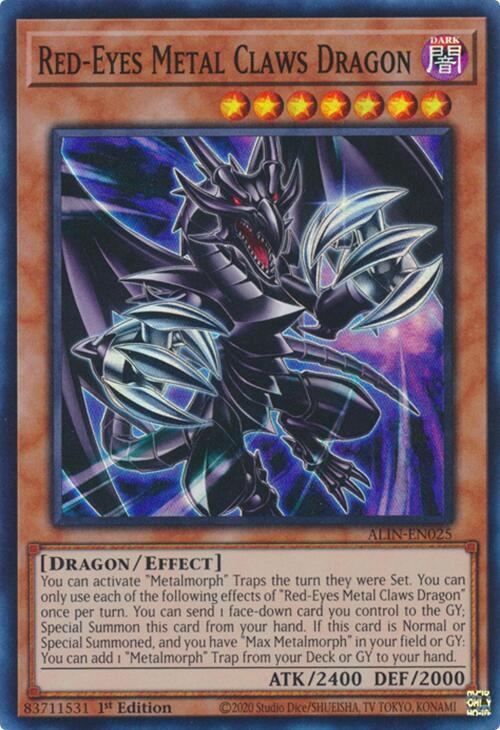 Red-Eyes Metal Claws Dragon card image