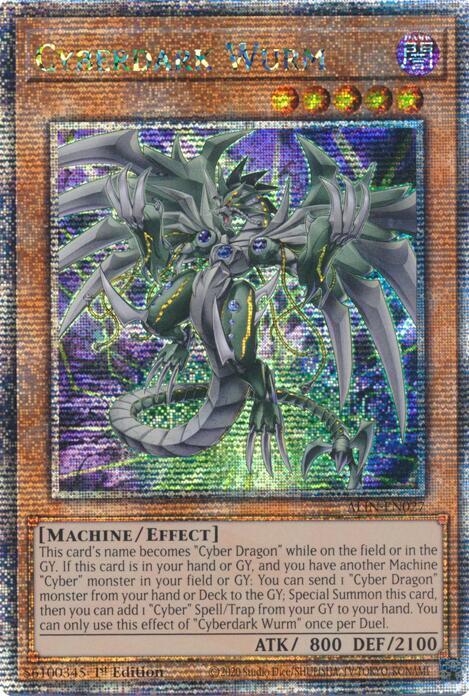 Cyberdark Wurm (Quarter Century Secret Rare) card image