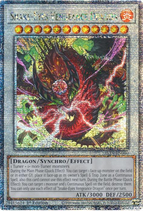 Snake-Eyes Vengeance Dragon (Quarter Century Secret Rare) card image