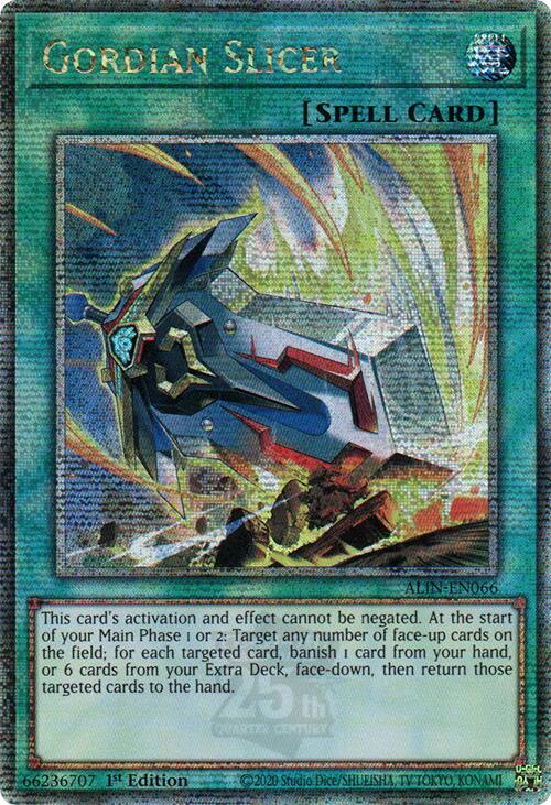 Gordian Slicer (Quarter Century Secret Rare) card image