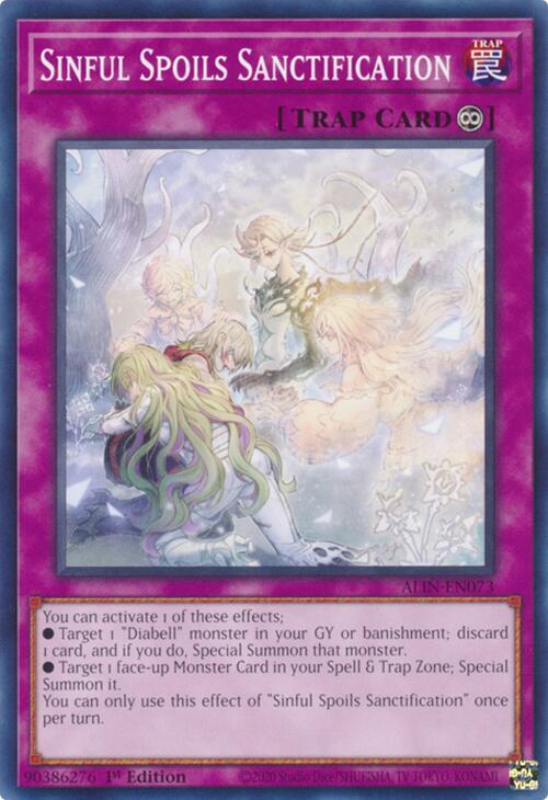 Sinful Spoils Sanctification card image