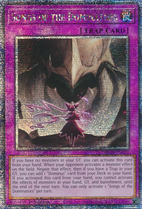 Songs of the Dominators (Quarter Century Secret Rare) card image