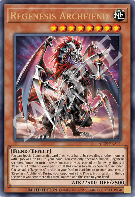 Regenesis Archfiend (ALIN-ENSP1) card image
