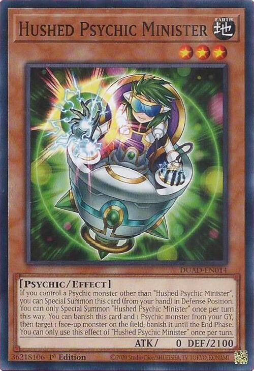 Hushed Psychic Minister card image